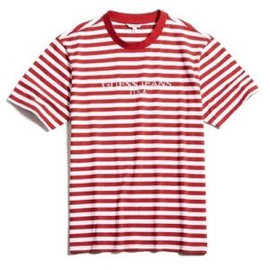 ASAP ROCKY Guess Striped T shirt Collab